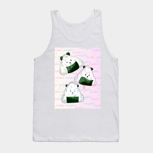 kawaii dog oishii onigiri rice balls Tank Top